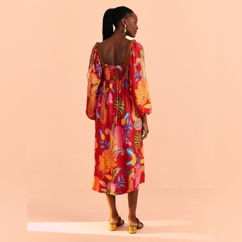 Farm Rio Mystic Bush Midi Dress - Picture 8 of 9